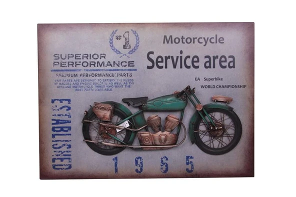 Norino Motorsiklet Tablo Pano Vintage Dekoratif Ev Ofis Hediyelik ürün görseli 1
