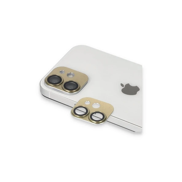Apple İphone 11 Pers Alüminyum Kamera Lens - Gold ürün görseli 1