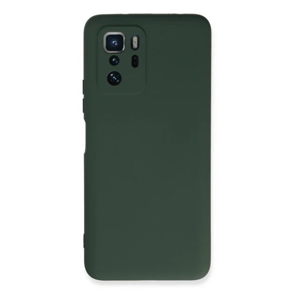 Xiaomi Poco X3 Gt Kılıf Nano İçi Kadife Silikon - Koyu Yeşil ürün görseli 1