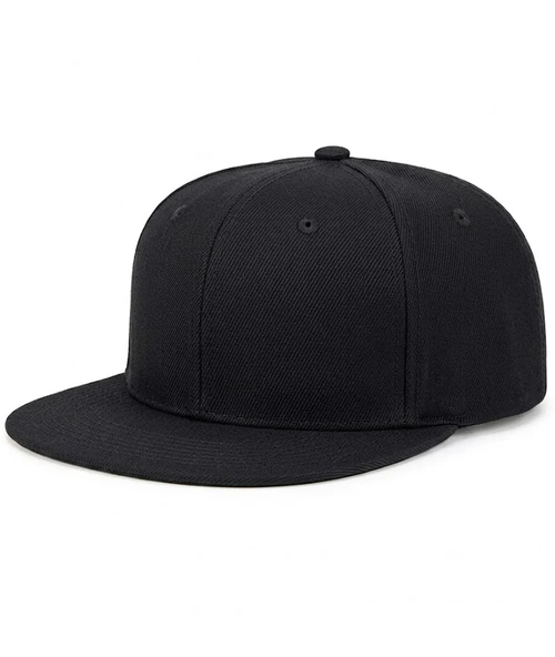 Hip Hop Snapback Cap Modern Siyah Şapka Logosuz Kadın/Erkek ürün görseli 1