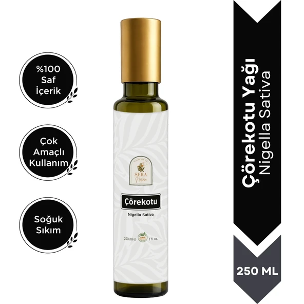 Çörekotu Yağı 250 ml %100 Saf, Yüksek Timokinonlu, Soğuk Sıkım ürün görseli 1