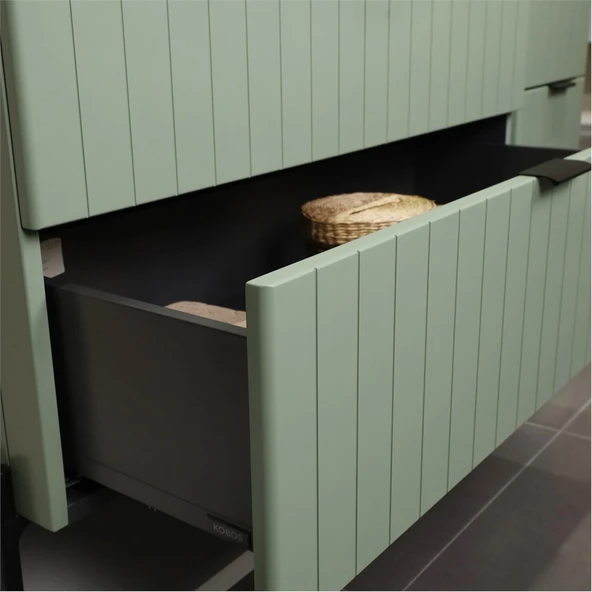 Kobos Noble 100 cm Banyo Dolabı Seti Mint - Resim 8