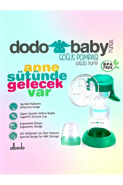 Dodo Baby Göğüs Pompası BPA Free ürün görseli 1