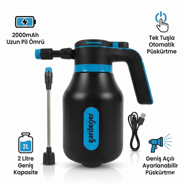 PS-2 GARDENER SARJLI PUSKURTUCU POMPA 2 LT - Resim 2