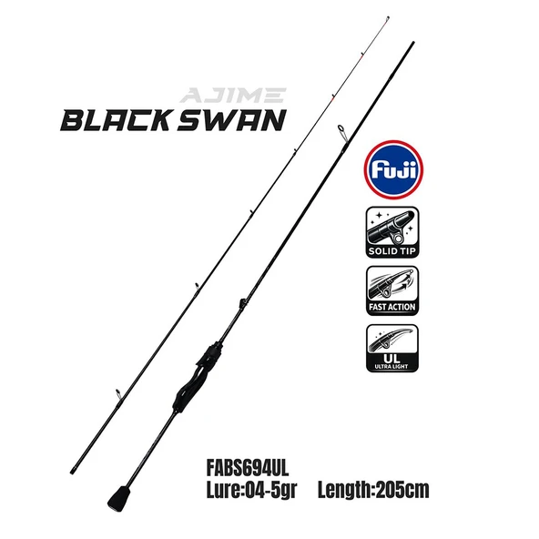 Fujin Ajime Black Swan 205cm 04-5gr Aji LRF Kamışı ürün görseli 1
