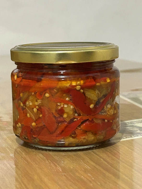 Farmlove Közlenmiş Patlıcan Biber Salatası (Ev Yapımı) - 280 gr - Yeni Mahsül ürün görseli 1