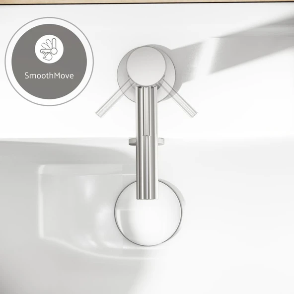 Origin A42555 Kısa Lavabo Bataryası, Krom - Resim 5
