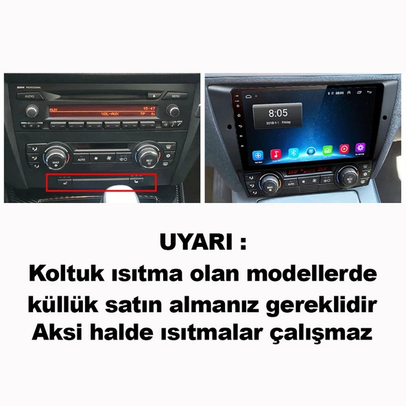 BMW E90 9 inç Multimedya Çerçevesi - Resim 4
