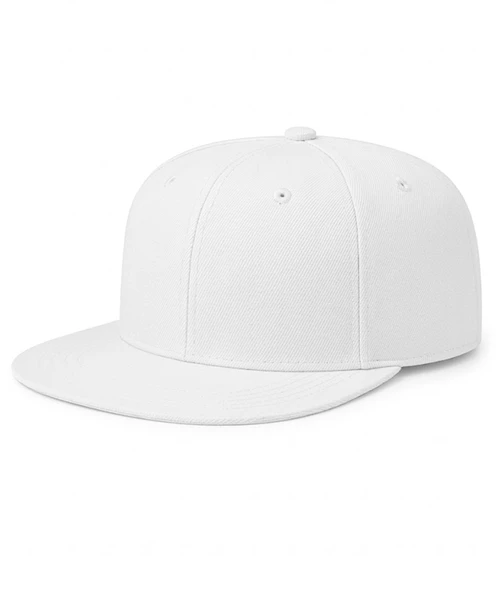Hip Hop Snapback Cap Modern Beyaz Şapka Logosuz Kadın/Erkek ürün görseli 1