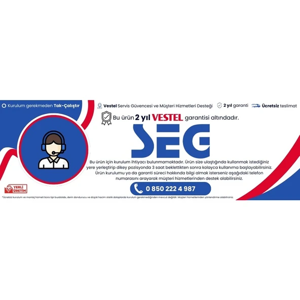 Seg LFW 2502 Çift Kapılı Buzdolabı - Resim 5