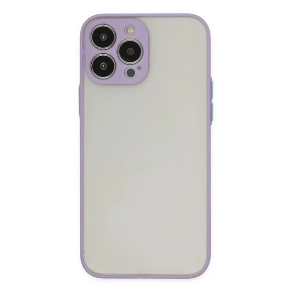 Apple İphone 13 Pro Max Kılıf Montreal Silikon Kapak - Mor ürün görseli 1