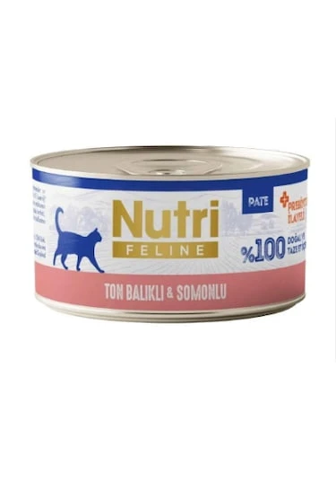 Nutri Feline New Ton Balıklı ve Somonlu Tahılsız Kedi Konservesi 70 Gr ürün görseli 1