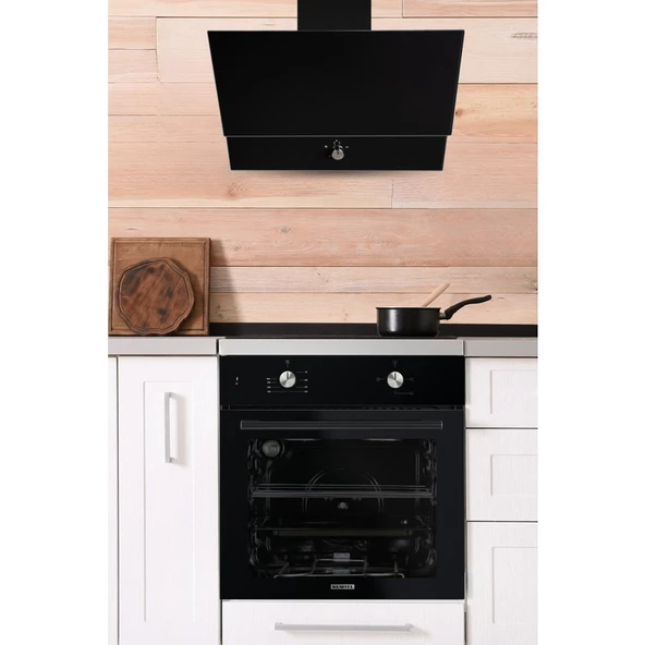 KUMTEL Home Siyah Cam Ankastre Set - Resim 7