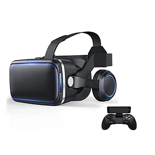 CYLZRCl VR Sanal Gerçeklik 3D Gözlük VR Kutusu 3D Gözlük Kulaklık Kask Akıllı Telefon Stereo için Veri Gözlükleri (Renk: 4) ürün görseli 1