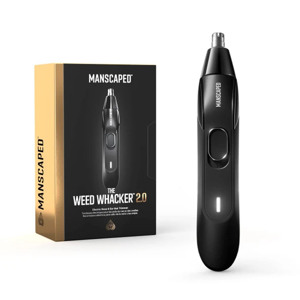 MANSCAPED® Weed Whacker® 2.0 Elektrikli Kulak ve Burun Kılı Kesme Makinesi - Güç: 7000 rpm, Pil: 45 dk. Çalışma süresi,ıslak/kuru kullanım, kolay temizlik, geliştirilmiş paslanmaz çelik yedek bıçaklar ürün görseli 1