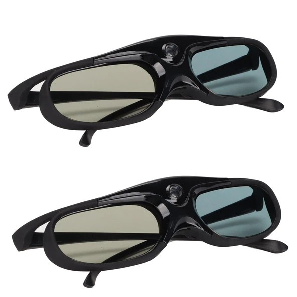 Dioche 3D Active 2 Paket 144Hz DLP LINK 3D Active Shutter Gözlükler, DLP Projektörler için - Yüksek Çözünürlük, Hayaletsiz, Hafif Tasarım, Vivitek ile Uyumlu - LCD Lensli Gözlük ürün görseli 1