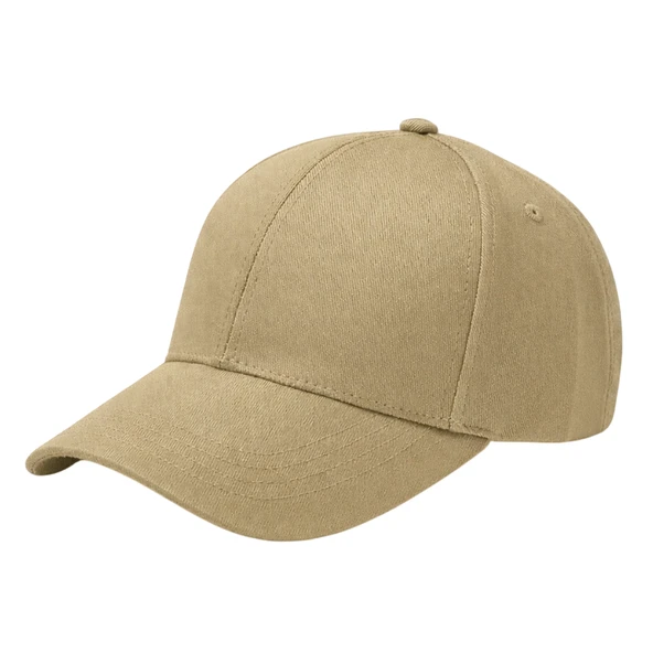 Modern Ayarlanabilir Cırt Cırtlı Logosuz Gabardin Spor Kum Beji Şapka Unisex Erkek/Kadın ürün görseli 1