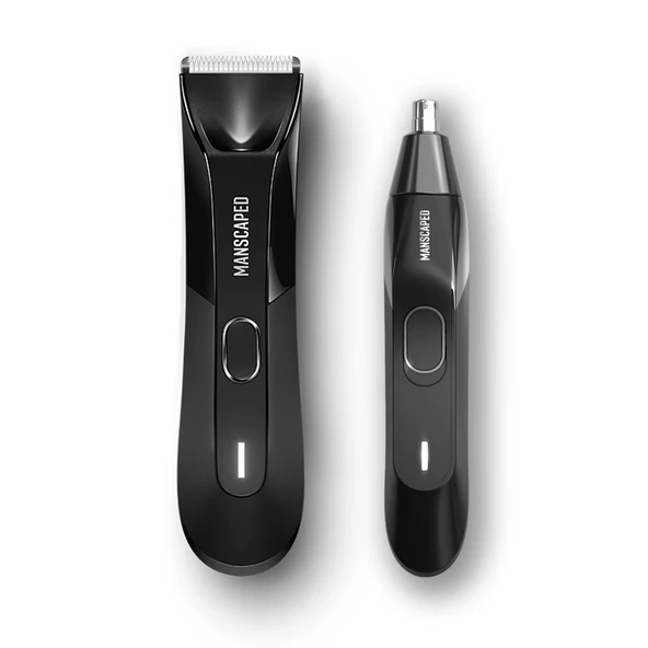 MANSCAPED® The Perfect Duo 4.0, Lawn Mower® 4.0 Suya Dayanıklı Elektrikli Kasık Tüyü Kesme Makinesini ve Weed Whacker® 2.0 Burun ve Kulak Tüyü Kesme Makinesini içerir ürün görseli 1