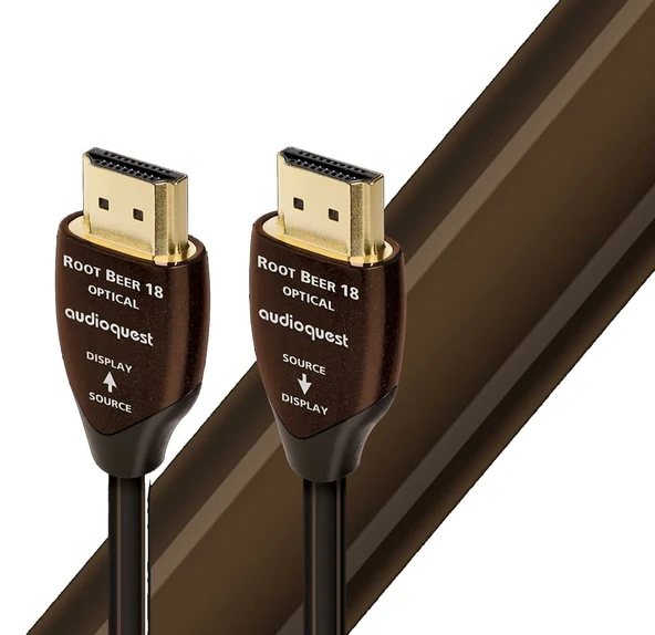 Audioquest Root Beer 18Gbps Optical Active HDMI 2.0b Kablo 10 metre ürün görseli 1