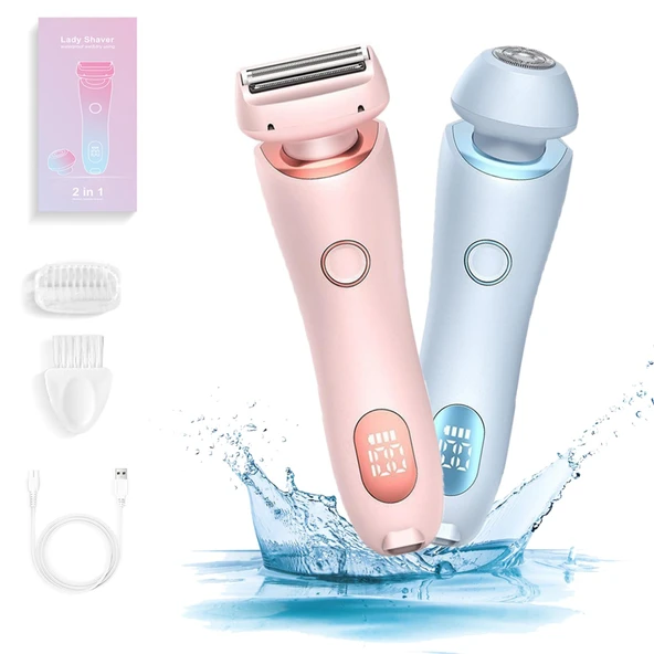 Glisse Pro Yaz Başlangıç ​​Seti, Glisse Pro Saç Çıkarıcı Buulina, Kadınlar için Samimi Tıraş Makinesi, Yüz Bikini Bacakları için LED Göstergeli Ipx7 Su Geçirmez Kablosuz ürün görseli 1