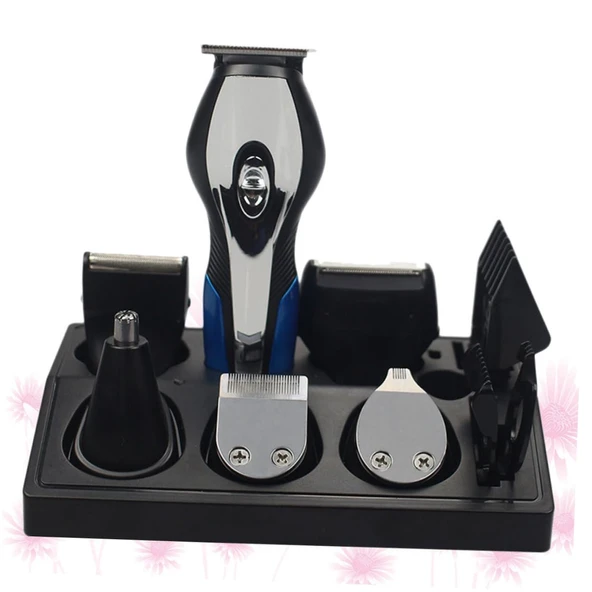 WRITWAA Saç Kesme Seti Erkekler için Elektrikli Tıraş Makinesi ile Folyo Tıraş Makinesi Sakal Tıraş Seti Yüz Epilasyon Aracı Burun Saç Çıkarıcı USB Şarj ile Taşınabilir ürün görseli 1