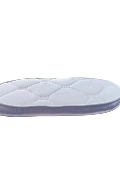 yagmureticaret ANNE YANI OVAL BEBEK COCUK BEŞİK YATAK 60X110X8 ürün görseli 1