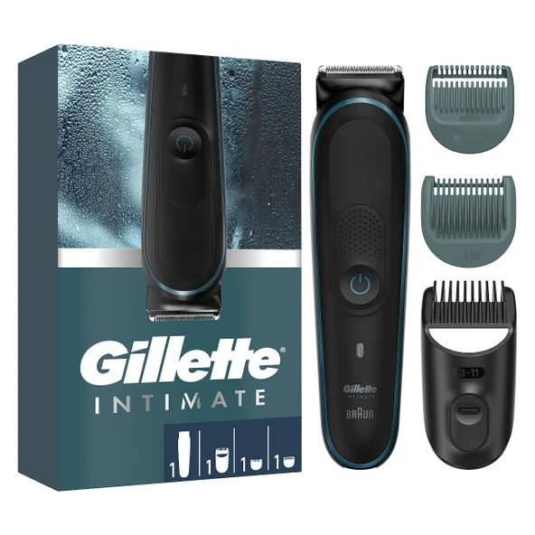 Gillette Body & Intimate Erkek Mahrem Bölgeler için i5 Elektrikli Vücut Tıraş Makinesi, Ömür Boyu Keskin Bıçaklı SkinFirst Body & IntimateSu Geçirmez, Islak ve Kuru Kullanım için Kablosuz ürün görseli 1