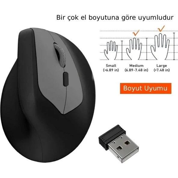 Exonix M1688 Ergonomik Dikey Mouse - Resim 4
