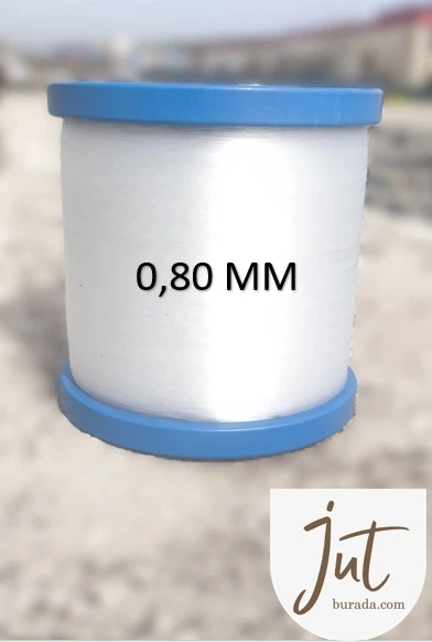 J JÜTBURADA CLASSIC 1 KG BEYAZ BOBİN MİSİNA 0,80 MM ürün görseli 1