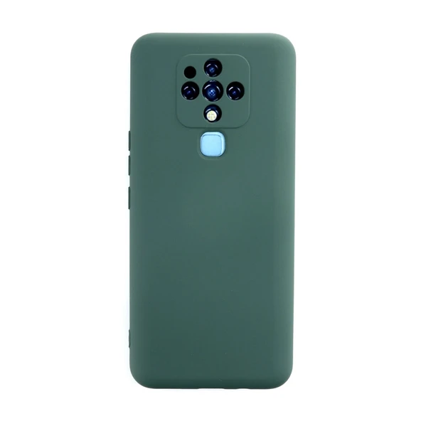 Tecno Camon 16 Kılıf Nano İçi Kadife Silikon - Koyu Yeşil ürün görseli 1