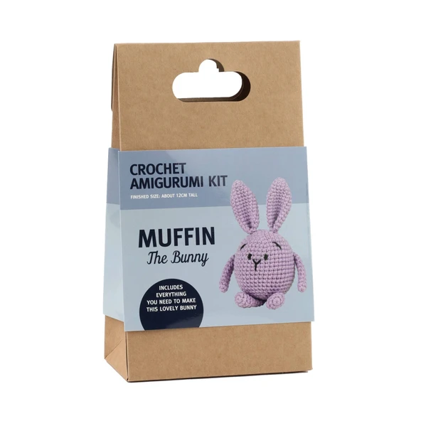 Sevimli Tavşan Amigurumi Yapım Kiti (Muffin The Bunny) ürün görseli 1