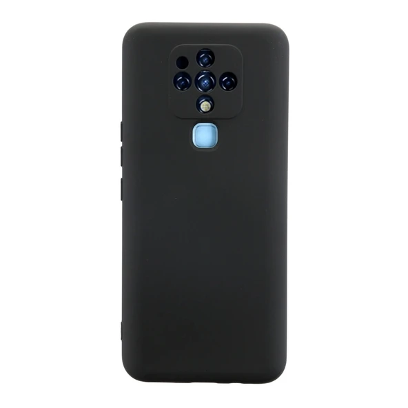 Tecno Camon 16 Kılıf Nano İçi Kadife Silikon - Siyah ürün görseli 1
