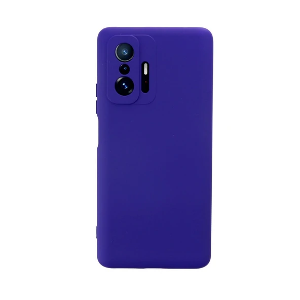 Xiaomi Mi 11t Pro Kılıf Nano İçi Kadife Silikon - Mor ürün görseli 1