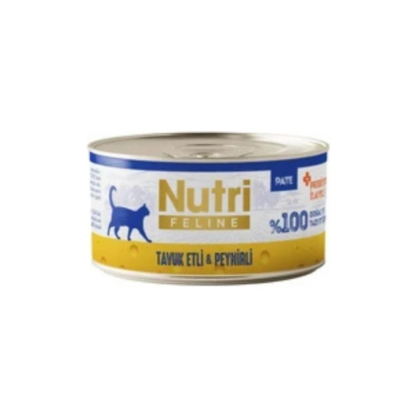 Nutri Feline New Tavuk Eti ve Peynirli Tahılsız Kedi Konservesi 70 Gr ürün görseli 1