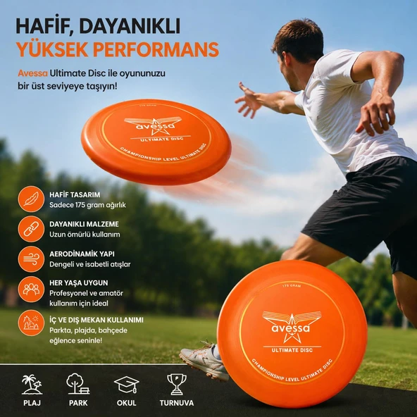 Avessa Frz-100 Frizbi Turuncu 27,5 Cm ürün görseli 1