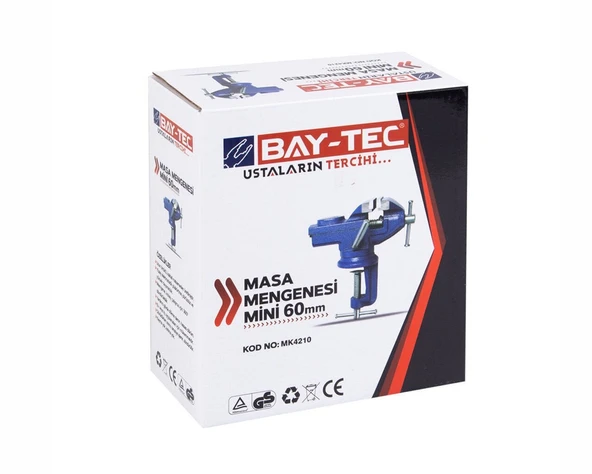 Mini Dönerli Masa Mengenesi 60 mm BAYTEC - Resim 2