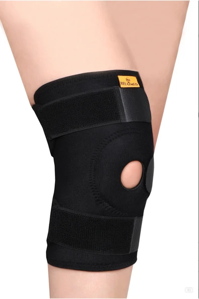 Patella Destekli Dizlik – Silikon Destekli ve Esnek Balenli Diz Bandajı ürün görseli 1