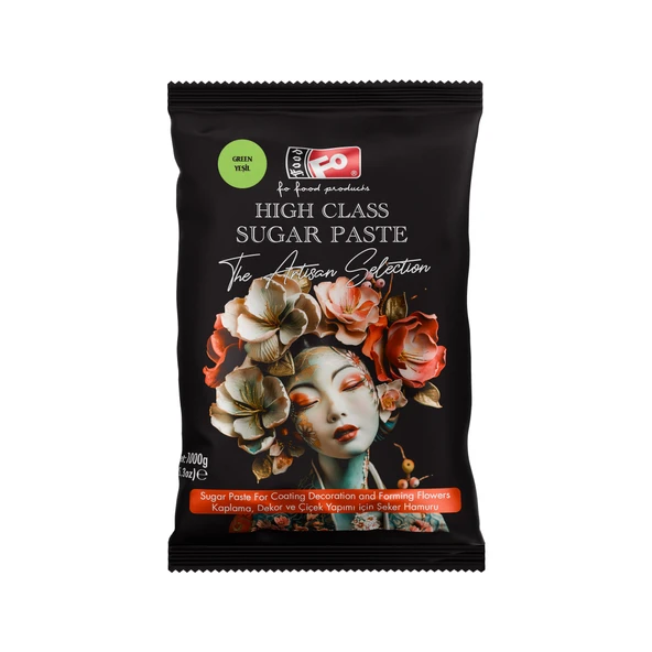 Yeşil High Class Kaplama, Dekor ve Çiçek Yapımı için Şeker Hamuru 1 kg ürün görseli 1