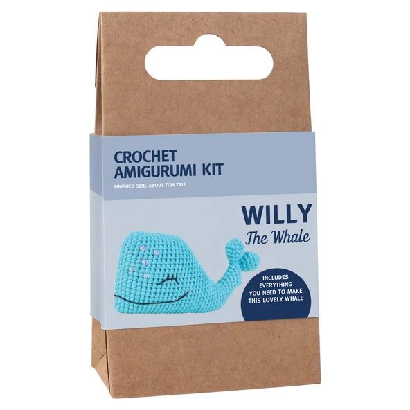 Sevimli Amigurumi Örgü Yapım Kiti (Willy The Whale) ürün görseli 1