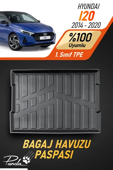 HYUNDAİ İ20 2014 - 2020 ARASI 4D HAVUZLU BAGAJ HAVUZU ürün görseli 1