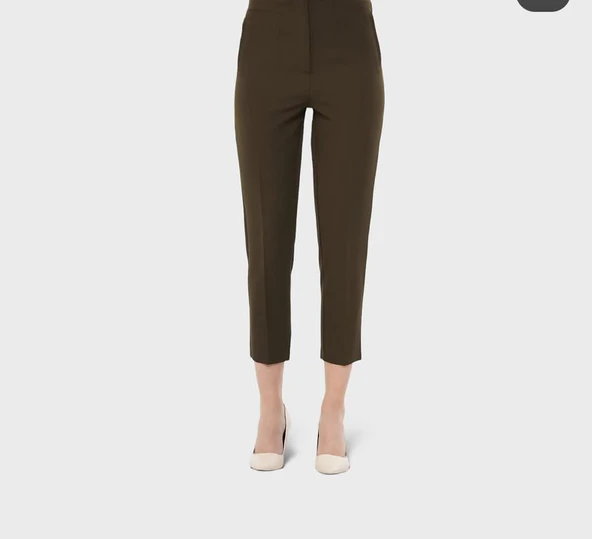 LAVANTA Kadın Yüksek Bel Pensli Dar Paça Kumaş Pantolon ürün görseli 1