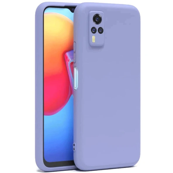 Vivo Y53s Kılıf Nano İçi Kadife Silikon - Lila ürün görseli 1