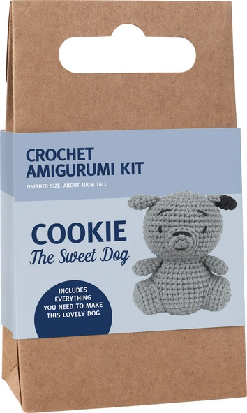 Sevimli Köpek Amigurumi Yapım Kiti (Cookie The Sweet Dog) ürün görseli 1