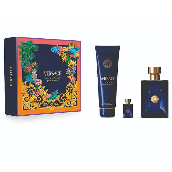 Versace Dylan Blue Pour Homme Edt 100 ml Erkek Parfüm Set ürün görseli 1