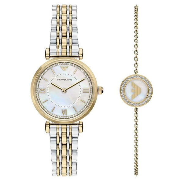 Emporio Armani AR80086SET Kadın Kol Saati ve Bileklik Seti ürün görseli 1