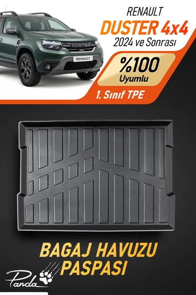 RENAULT DUSTER 4X4 2024 SONRASI 4D HAVUZLU BAGAJ HAVUZU ürün görseli 1