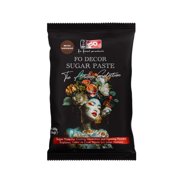 Kahverengi Fodekor Kaplama Dekor Şeker Hamuru 1 kg ürün görseli 1