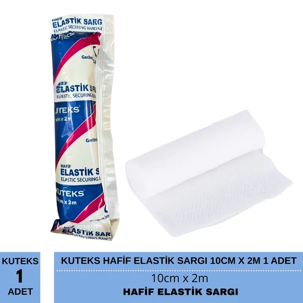 Kuteks Hafif Elastik Sargı 10cm x 2m 1 Adet - Resim 2