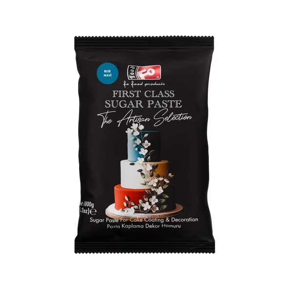 Mavi First Class Kaplama Dekor Şeker Hamuru 1 kg ürün görseli 1