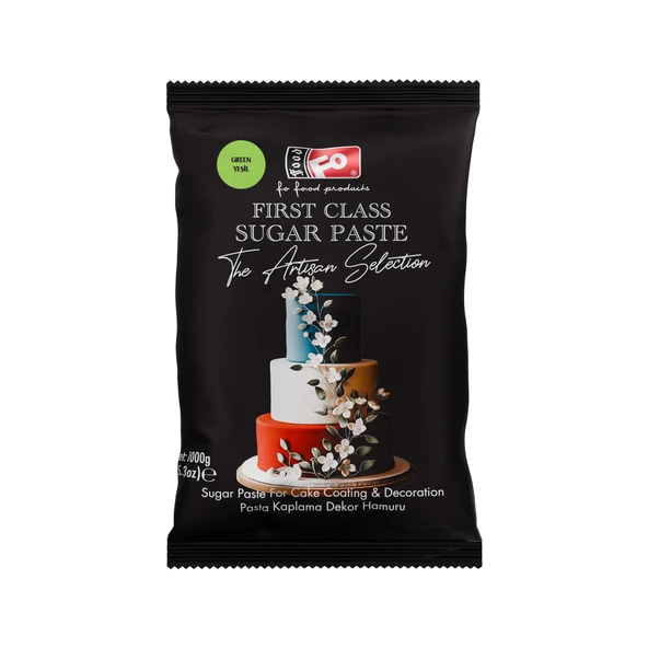 Yeşil First Class Kaplama Dekor Şeker Hamuru 1 kg ürün görseli 1
